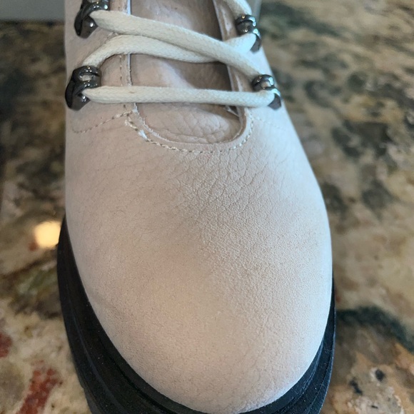 M Gemi The Alpi ecru cream beige hiking boots women’s size 7 or 37 - Picture 4 of 11